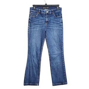 EXPRESS Jeans‎ Women's Size 6 Bell Crop High Rise Blue Denim Pants